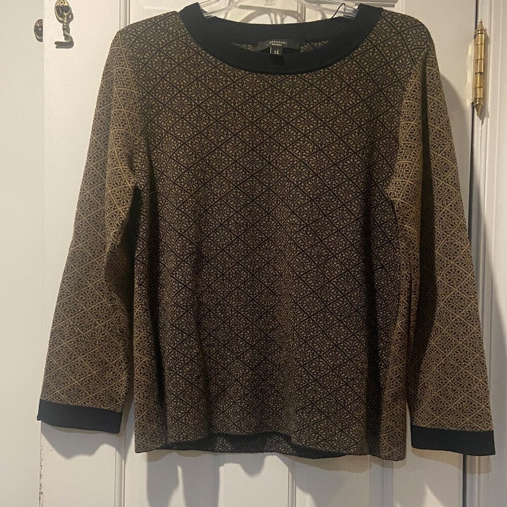 Weekend Max MaraNavy/Gold Crew Neck  - Size XL